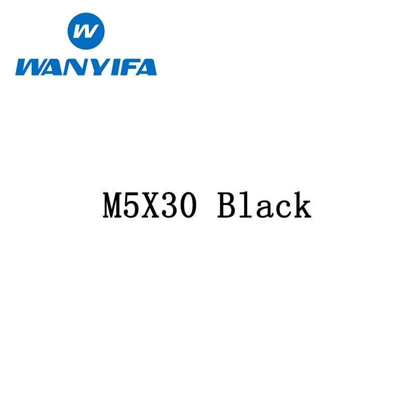 M5x30 black Велосипедные винты из титана/Ti M5X25 30 35 40 45 50 60 мм конические болты с шестигранной головкой - Цвет: M5x30 black