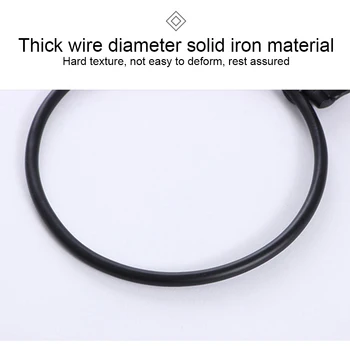 

3pcs Black Tray Hanging Flower Pot Rack Iron Garden Holding Outdoor Wall Mounted Balcony Home Ring Shape Easy Install