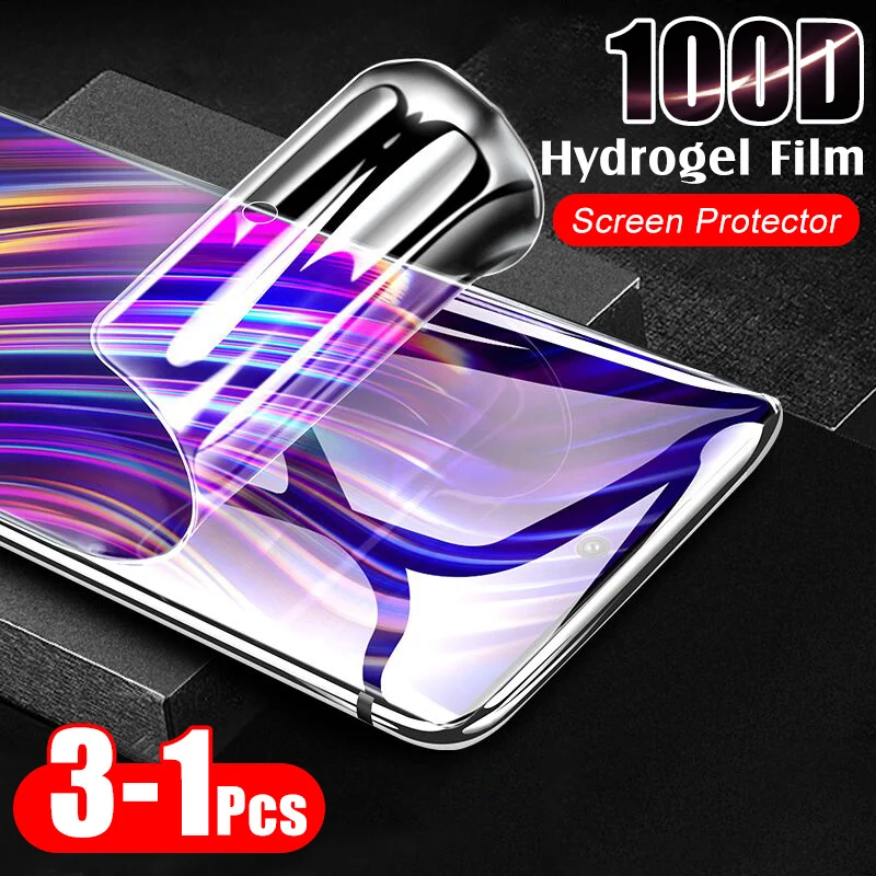 

3Pcs 100D Protective Hydrogel Film For Samsung Galaxy S7 Edge S8 S9 S10 Plus S10e Note 8 9 10 Pro Screen Protector Film Cover
