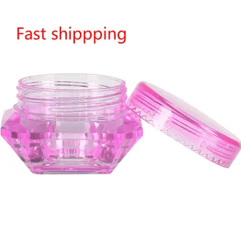 

5ml Portable Mini Refillable Bottle Colorful Empty Cosmetic Containers Eyeshadow Face Cream Lip Balm Blending Transparent Jars