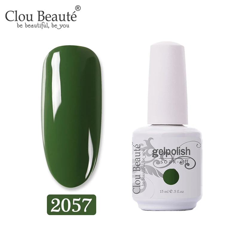 Clou Beaute красная серия УФ светодиодный Гель-лак для ногтей Полупостоянный УФ-лак Гель-лак украшения ногтей маникюр праймер - Цвет: 2057