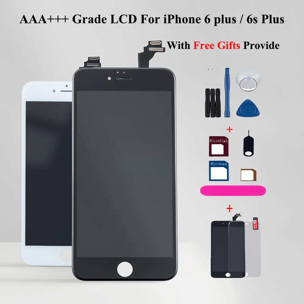 IPS LCD for iPhone 6 6s Plus 7 display touch screen digitizer ecran Mobile Phone For 5 5s 8 Screen pantalla | Мобильные телефоны и
