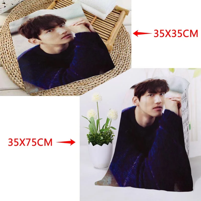 Custom KPOP TVXQ! Printed Square Towels Microfiber Absorbent Quick-dry Towel cotton Kids Beathroom washcloth handkerchief - Цвет: 7