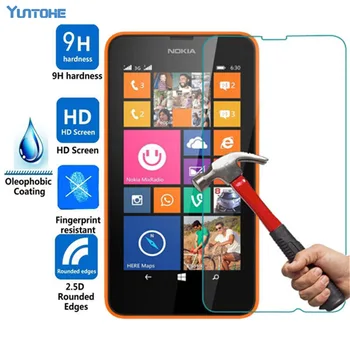 

Tempered Glass Screen Protector Film Case Cover For Nokia 630/N530/820/535/540/N730/640/640XL/X/XL 100pcs/lot free shipping