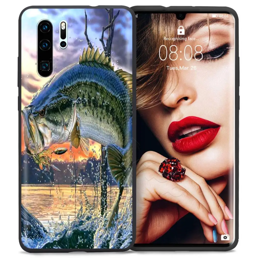 Webbedepp Карп Рыбалка чехол для Huawei P8 P9 P10 P20 P30 Lite Pro P Smart Z Мини - Цвет: 6