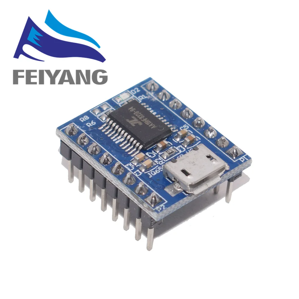 

10PCS JQ6500 Voice Sound Board Module USB DIP16 TTL UART MP3 Breakout Replace One to 5 Way MP3 Voice 3.2-5V 20mA