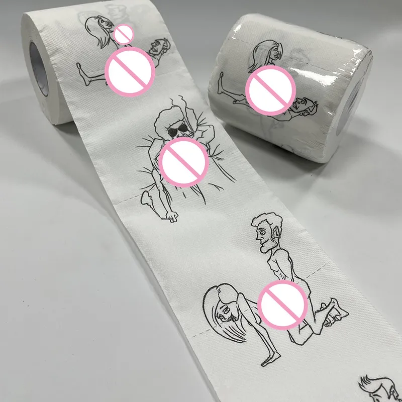 1 roll Household Fun Noverlty Paper sBath Tissue Bathroom Soft 3 Ply Fashion Funny Toilet Paper Bulk Rolls