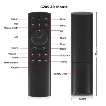 

G20S Gyro Smart Voice Remote Control IR Learning 2.4G Wireless Fly Air Mouse B85B