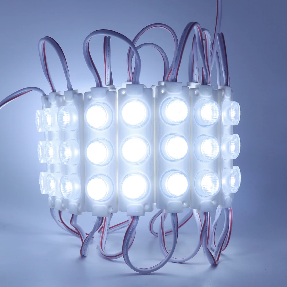 20 piezas Superbright SMD 5630 3 iluminación del módulo LED DC12V IP65 impermeable rojo azul verde rosa amarillo módulos Led en blanco