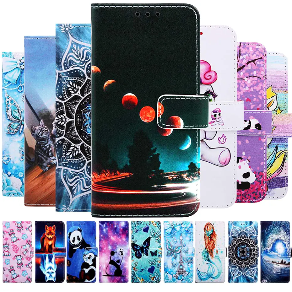 

PU Leather Flip Case For Samsung galaxy A10 A20 A30 A40 A40S A50 A70 M10 M20 M30 Wallet Phone Case Coque