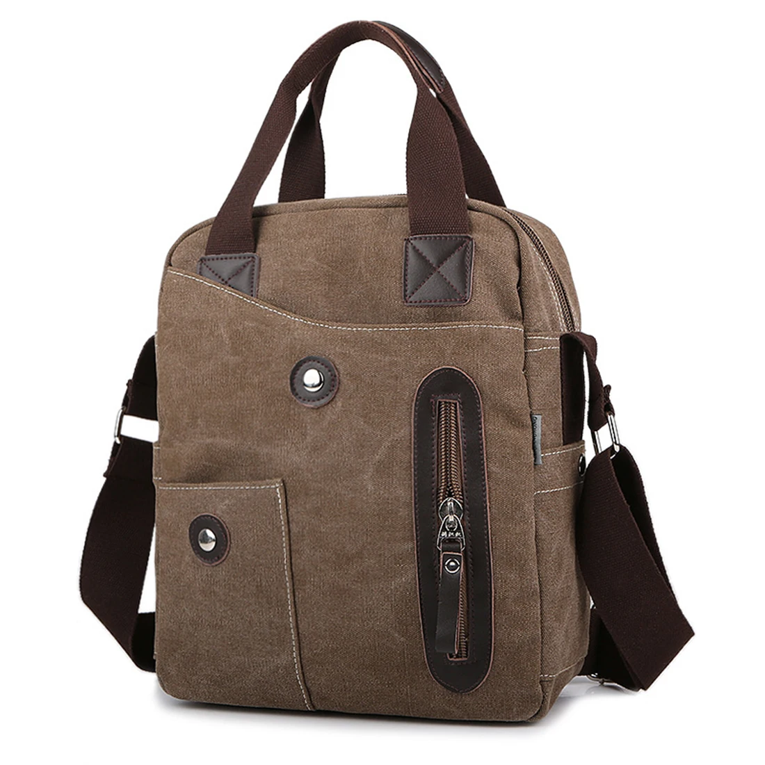 

Canvas Crossbady Bag Men Messenger Bag Multifunction Handbag For Men Causal Business Zipper Shoulder Bag Male Handbags