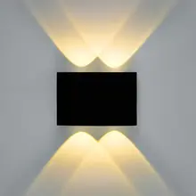 Современный светодиодный настенный светильник, 4 Вт, алюминиевый настенный светильник для помещений, коридора, сада, крыльца, открытый светильник, настенный светильник, IP65