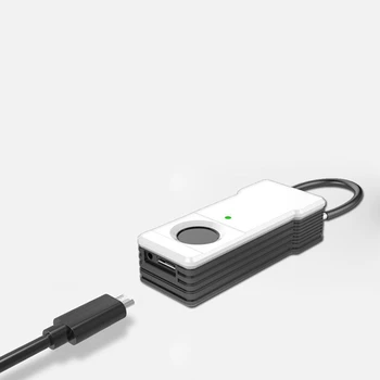 

Smart Keyless Fingerprint Padlock Usb Rechargeable Ip65 Waterproof Anti-Theft Security Padlock Door Luggage Case Lock(Silver)