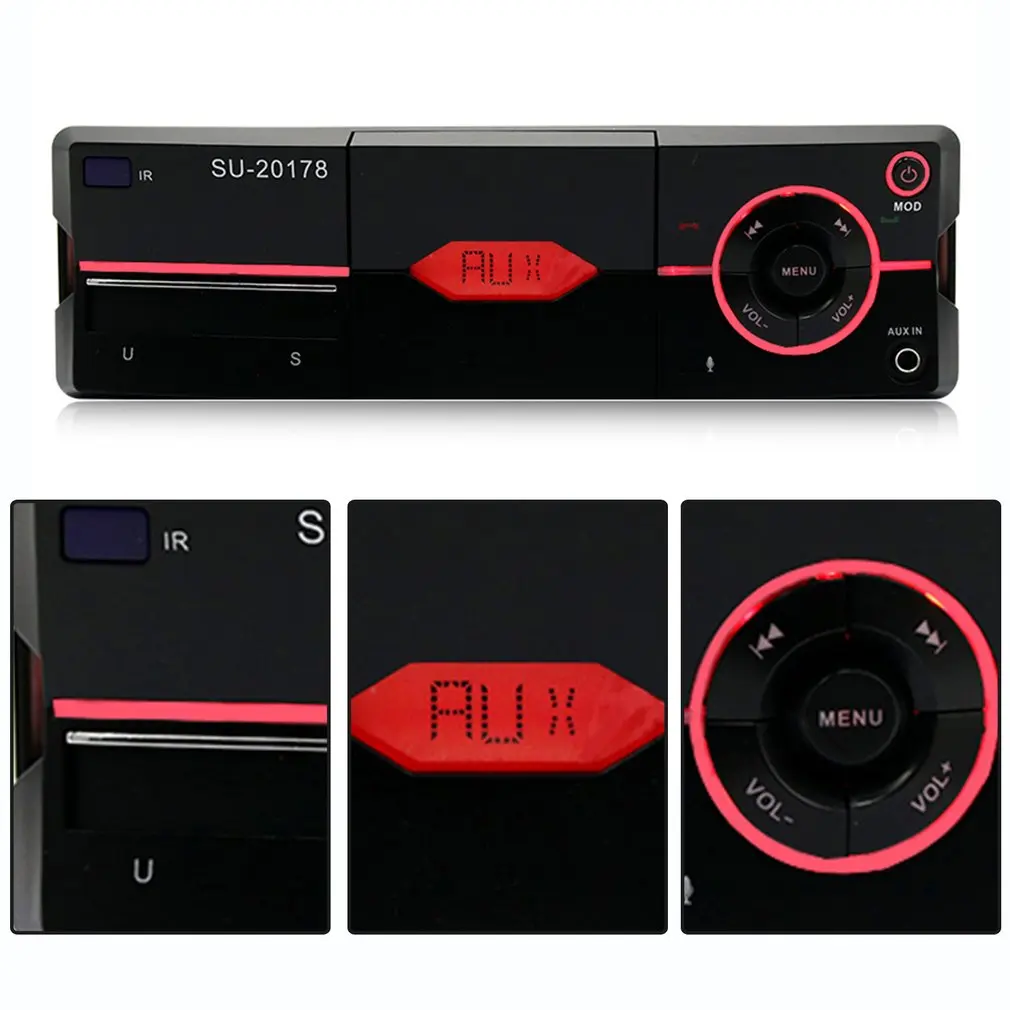 Профессиональный автомобильный MP3 громкой связи АВТО MP3-плеер U дисковая карта радио с подставкой для мобильного телефона