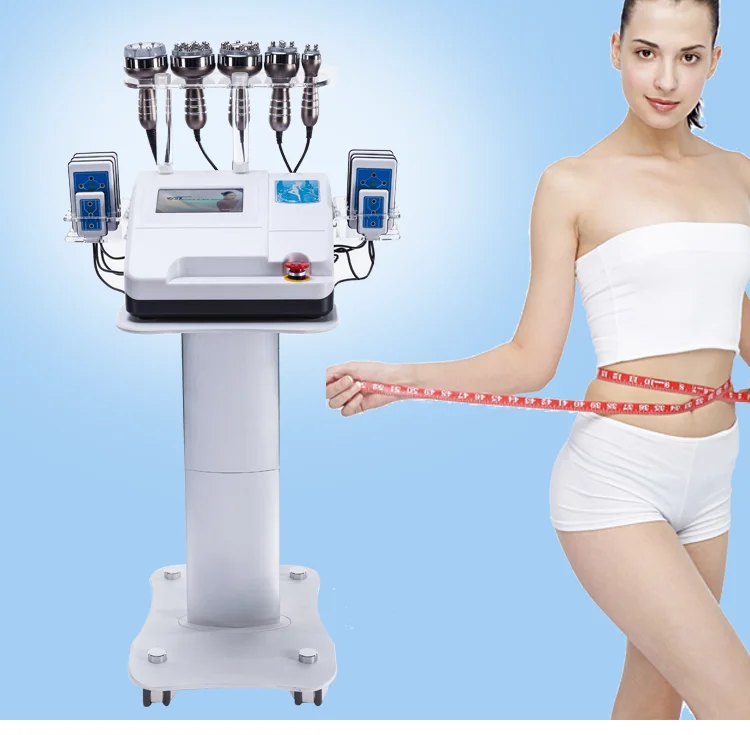 

Newest 6 In 1 RF Ultrasonic Cavitation Vacuum Slimming Machine 40k Lipo Laser for Weight Loss and body slimming