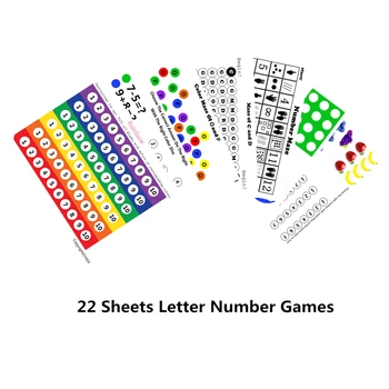 

【Time-limited Promotion】Montessori Learning Toys Magnetic Stick Wand Set With Transparent Color Counting Chips With Metal Loop