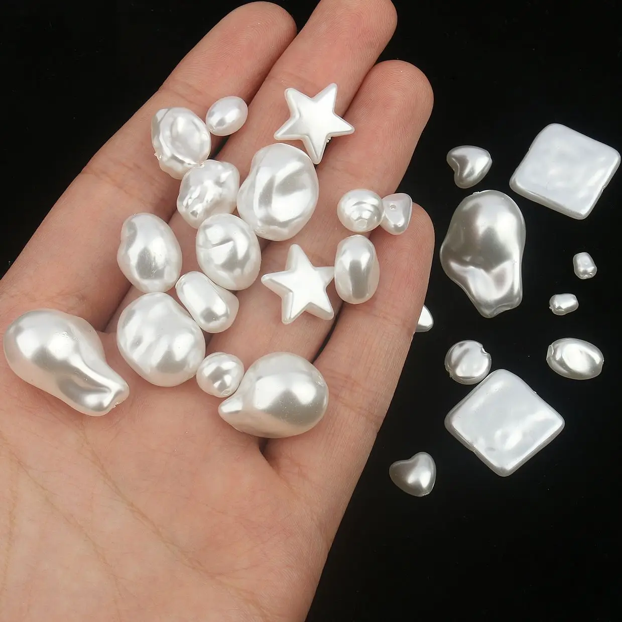 Irregular Abs Imitation Pearls Beads Acrylic Loose Beads For