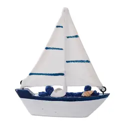Офисная детская спальня домашний Морской Декор игрушки Ретро лодка в средиземноморском стиле модель лодки подарок деревянная мебель мини