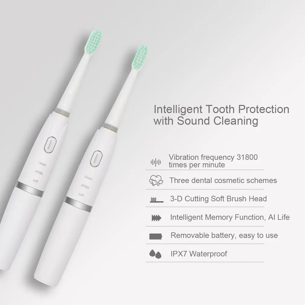 Electric Toothbrush Soft Hair Whitening Adult Home Ultrasonic Automatic Electric Toothbrush Gift Deep Interdental Cleaning 1 Electric Toothbrush Soft Hair Whitening Adult Home Ultrasonic Automatic Electric Toothbrush Gift Deep Interdental Cleaning 3