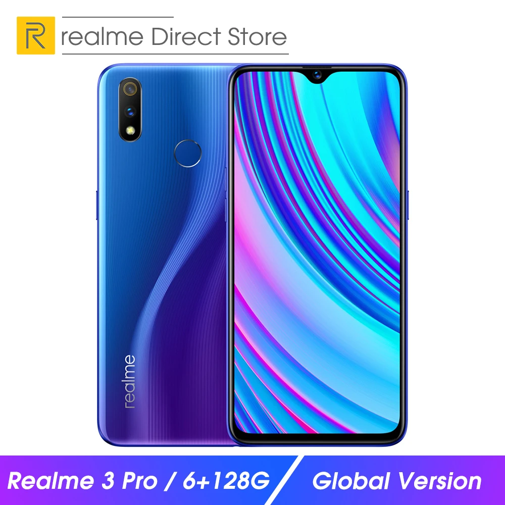 

Global Version OPPO realme 3 pro 6GB RAM 128GB ROM smartphone 6.3" Smart Moblie Phone 4045mAh Dual Camera VOOC Fast Charge 3.0