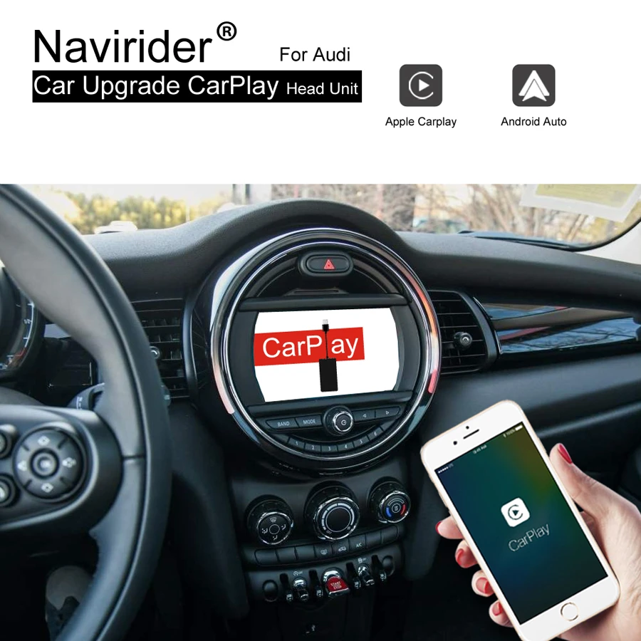 Обновленная автомобильная аудиосистема Airplay беспроводная Carplay Andriod авто для BMW MINI
