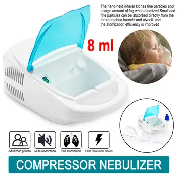 

Ultrasonic Nebulizer lower noise high safety 8 ml Adult Child 220V Portable Asthma Flu Cough Rhinitis Pneumonia Sprayer Atomizer