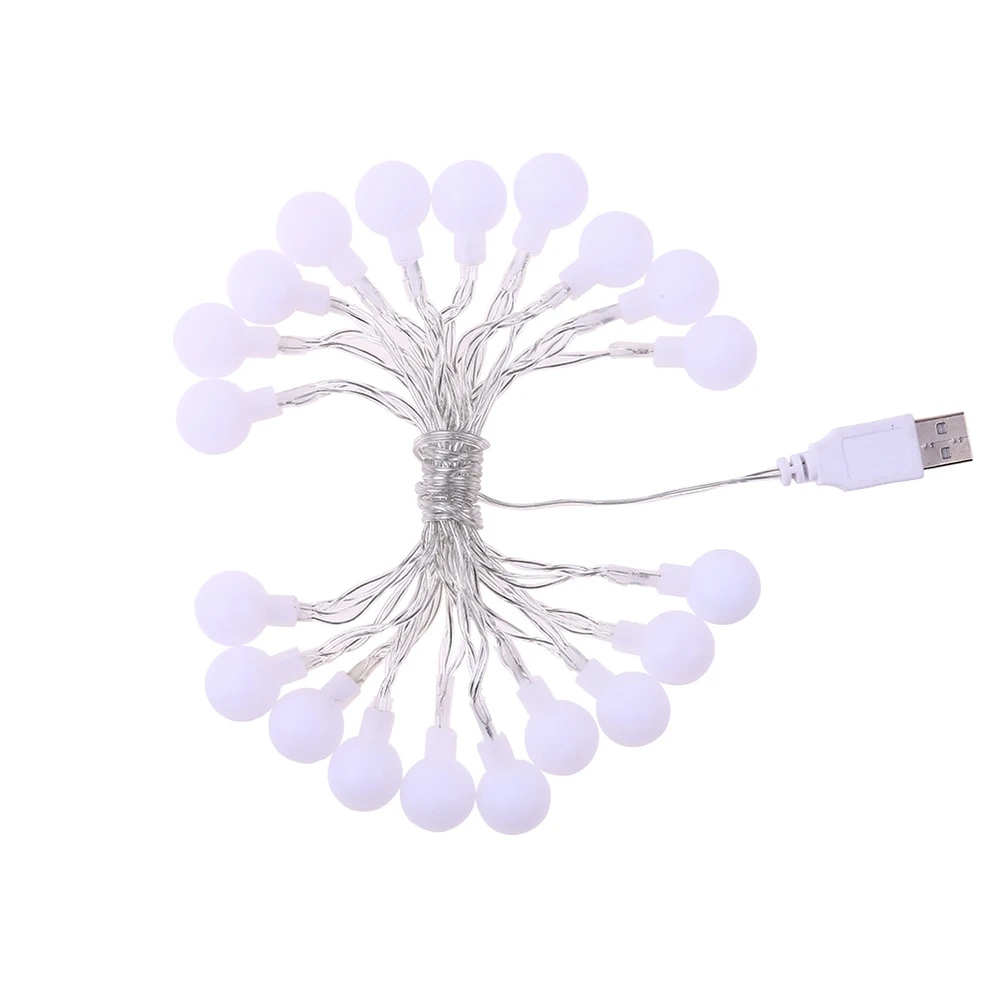20LED USB шариковая лампа, водонепроницаемый струнный светильник, Свадебный, вечерний, домашний, Рождественский Декор, высокое качество, светильник, лампы, длительный срок службы для использования
