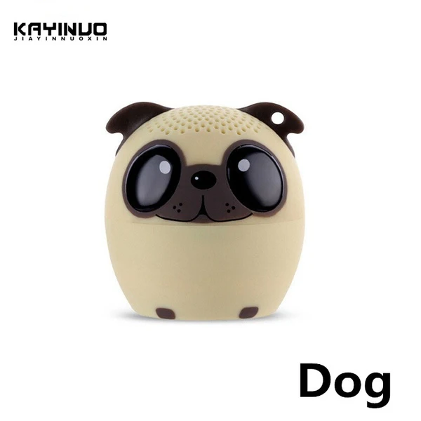 Dog Мини животное Bluetooth динамик Портативный мультфильм открытый музыкальный плеер Stero Lound Динамик s сабвуфер громкой связи беспроводной динамик s - Цвет: Dog