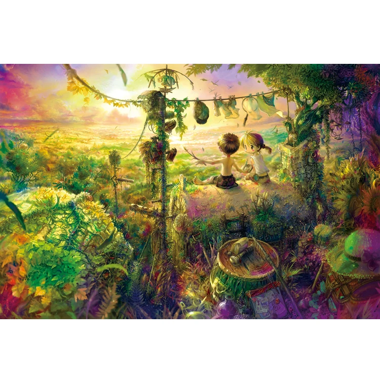 Пазлы 500, 1000, 1500, 2000 деталей, молча благословляющие Мультяшные животные, настенная живопись, художественные Развивающие деревянные игрушки BB50PT - Цвет: STYLE9