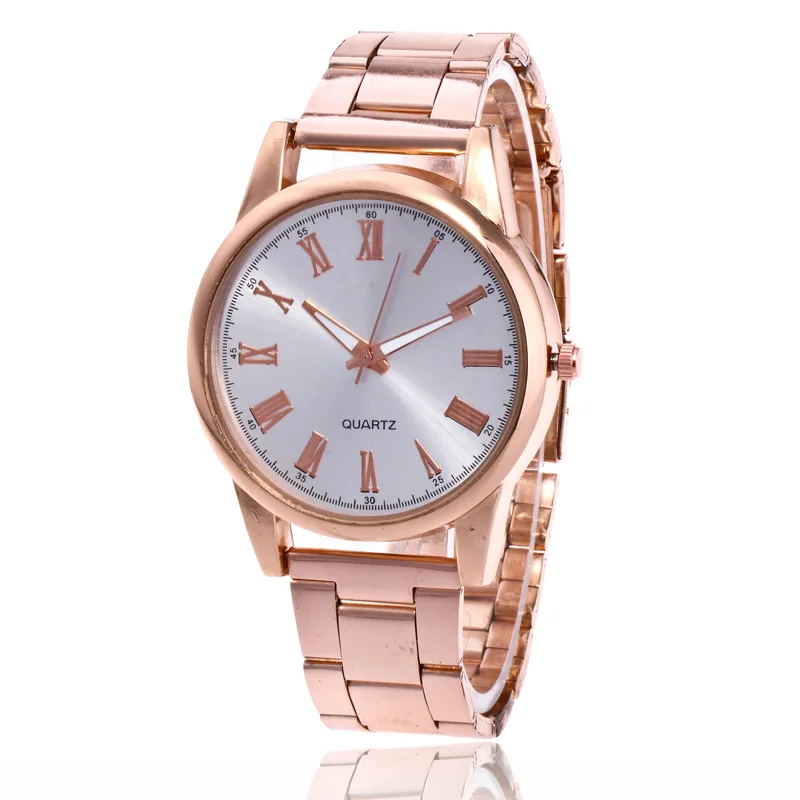 

Cross-Border for Watch Wish Explosion Models Selling Fashion Steel Roman Simple Women's Quartz Watch Spot