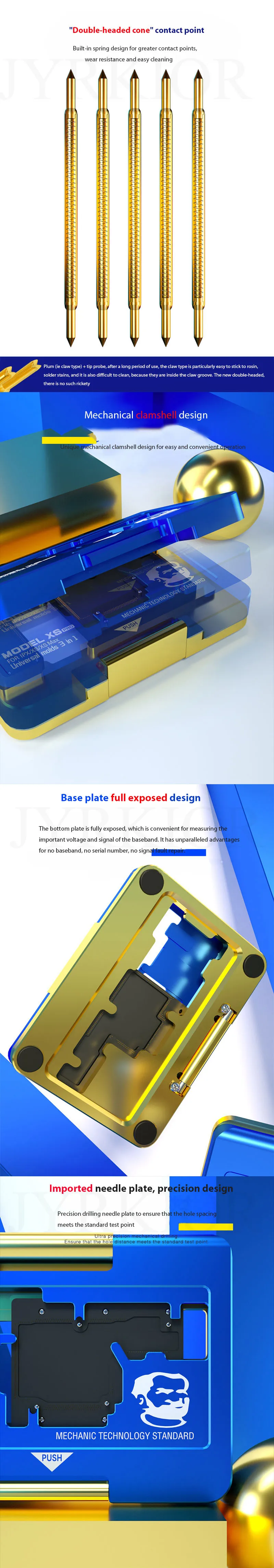 Механик модель XS Pro iSocket PCB держатель материнской платы приспособление джиг для iPhone X XS MAX верхний и тестер слоев приспособление для наладки