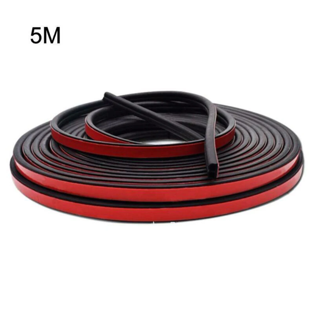 

5 Meter Car B Type Rubber Seal Strip Windproof Dustproof Soundproofing Accessory Auto Exterior Replacement Parts
