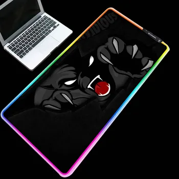 

XGZ Exquisite multi-size selection RGB anime pattern mouse pad cool table mat e-sports essential LED lighting keyboard pad