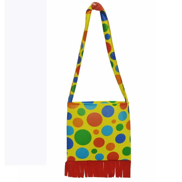 

New Style Halloween Cosplay Clown Clothing Accessories Clown Props Bag Dotted Clown Bag Clown Backpack