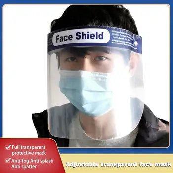 

1PC Adjustable Transparent Face Shield Splash-proof Ultra-light Full Face Face Mask Anti-Fog Anti-Droplets Hat Face Shield
