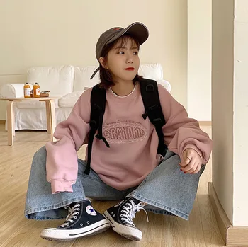 

Autumn And Winter 2019 New Korean Version Loose, Thickened And Plush Sweater Women's Fashion Ins Foreign Style And Versatile Pul