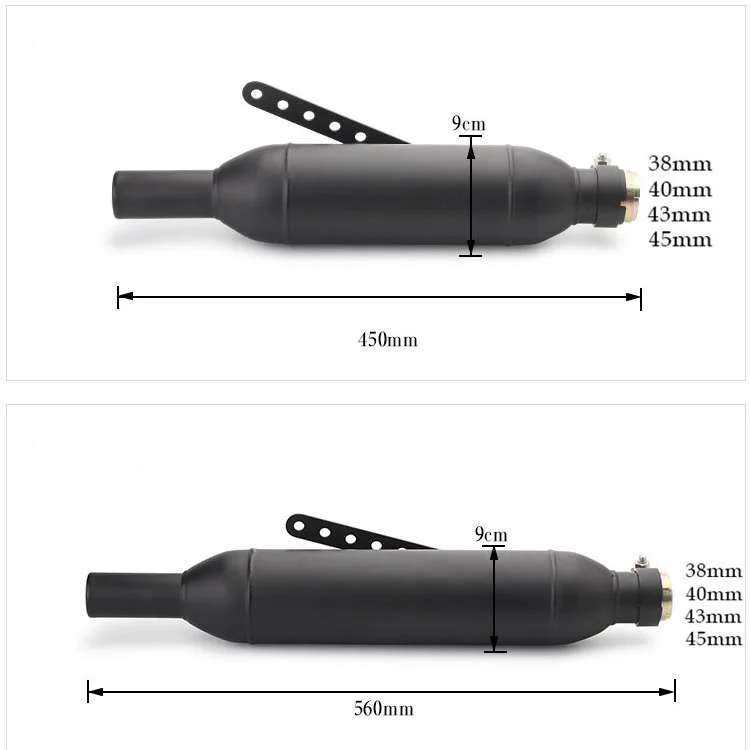 35-42 мм универсальный глушитель выхлопной трубы мотоцикла трубы Ретро Винтаж Вертикальный чехол выхлопной трубы для CG XL883 1200