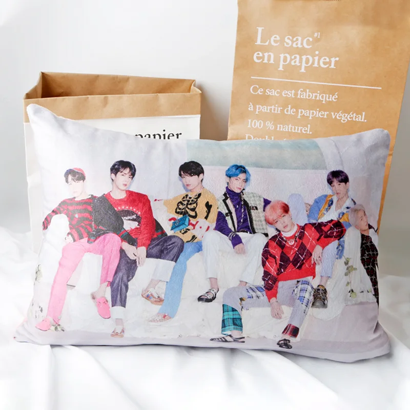 Bangtan подушка для мальчиков карта душа Картина Подушка Диван Автомобильная подушка двухсторонняя подушка