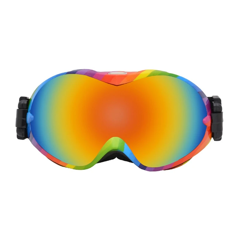 Ski Goggles Double Layer Spherical Windproof Anti-fog Outdoor Climbing Sports Protective Glasses Eyewear - Цвет: N