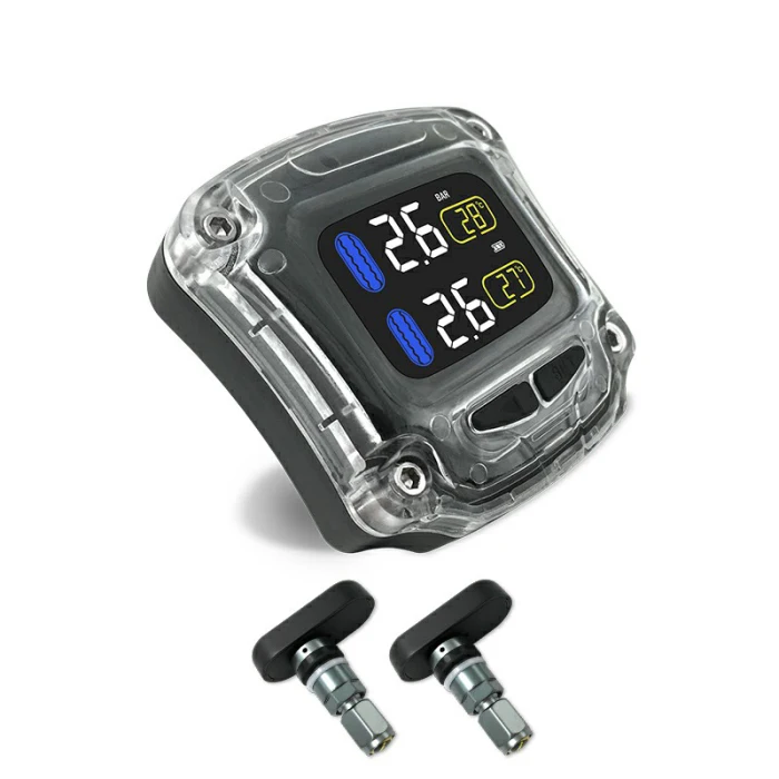 Система контроля давления в шинах мотоцикла TPMS с 2 датчиками для стайлинга автомобилей