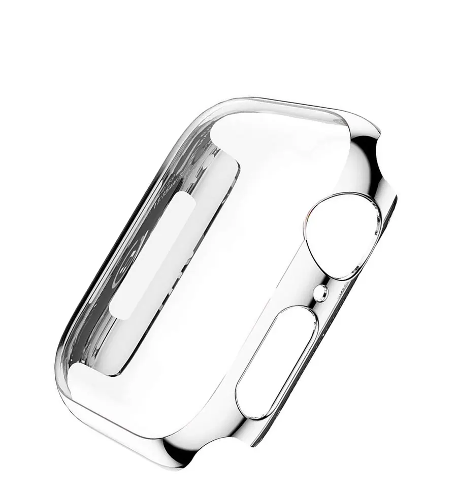 Защитный чехол для Apple Watch 4 3 iwatch band 42 мм 38 мм 44 мм 40 мм защитный чехол для экрана протектор ПК покрытие водонепроницаемый корпус