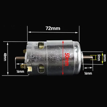 

High power 24V double output shaft high speed DC generator,high torque cutting electric drill 0.84N.M 895 dc motor,J19344