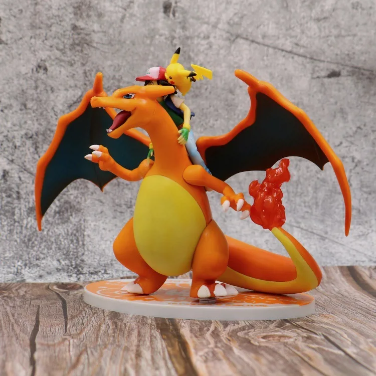 Charizard Ash Ketchum ПВХ фигурка аниме-игрушка 160 мм игра Charizard Ketchum фигурка коллекционные игрушки Diorama