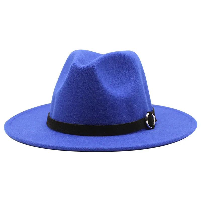 Fashion Women Men Wide Brim Wool Felt 