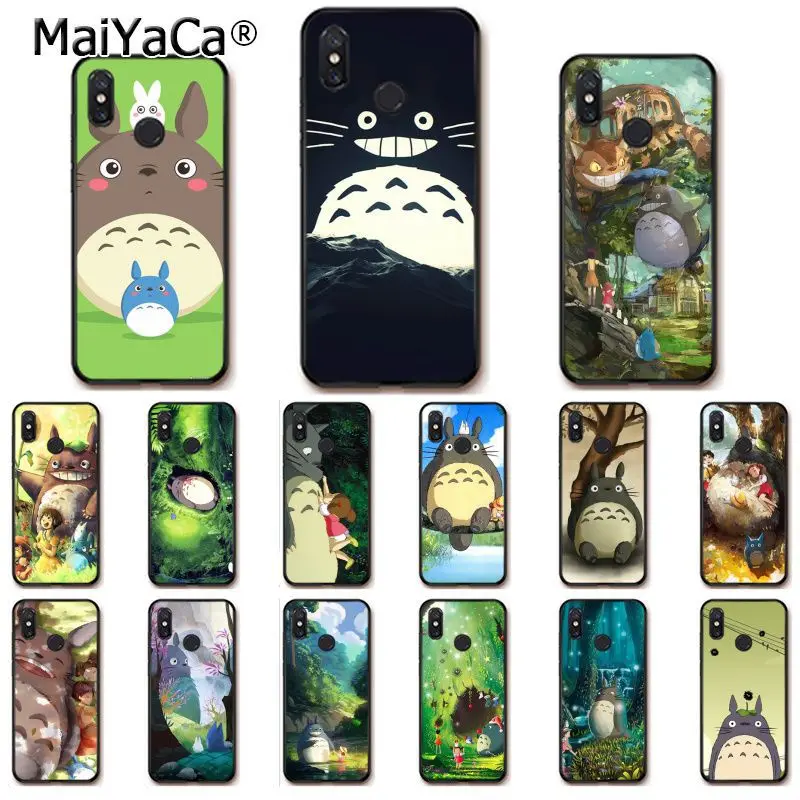 

MaiYaCa anime My Neighbor Totoro and friends Phone Case for Xiaomi Redm4X 6A Redmi Go Redmi5 5Plus Note4 Note5 7 mi A1 A2Lite
