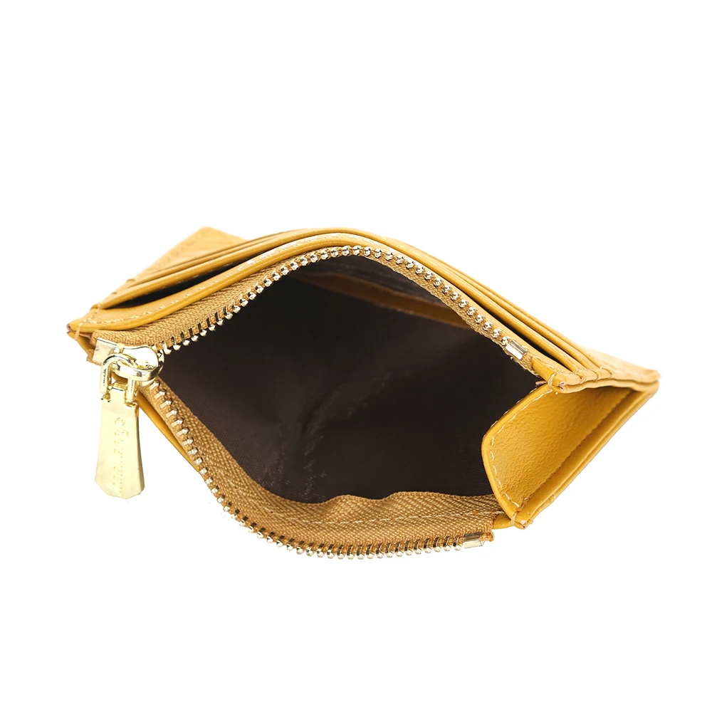Women Small Wallet Credit Multi-Card Holder Package Fashion PU Function Zipper Ultra-Thin Organizer Case Student Lady Coin Purse