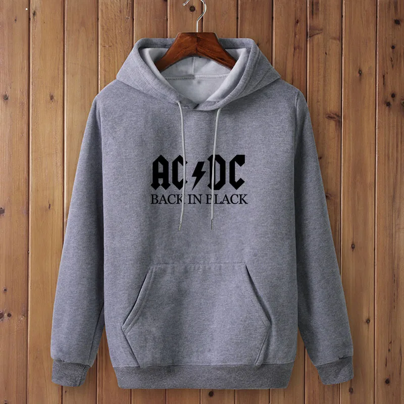 AC/DC Группа рок Харадзюку толстовки женские ACDC письмо печатных графические толстовки хип хоп Рэп музыка с длинным рукавом Топ