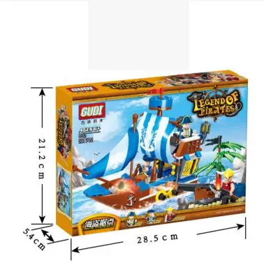 

9112 200 pieces fortress reward Pirate Ship toy brick building block