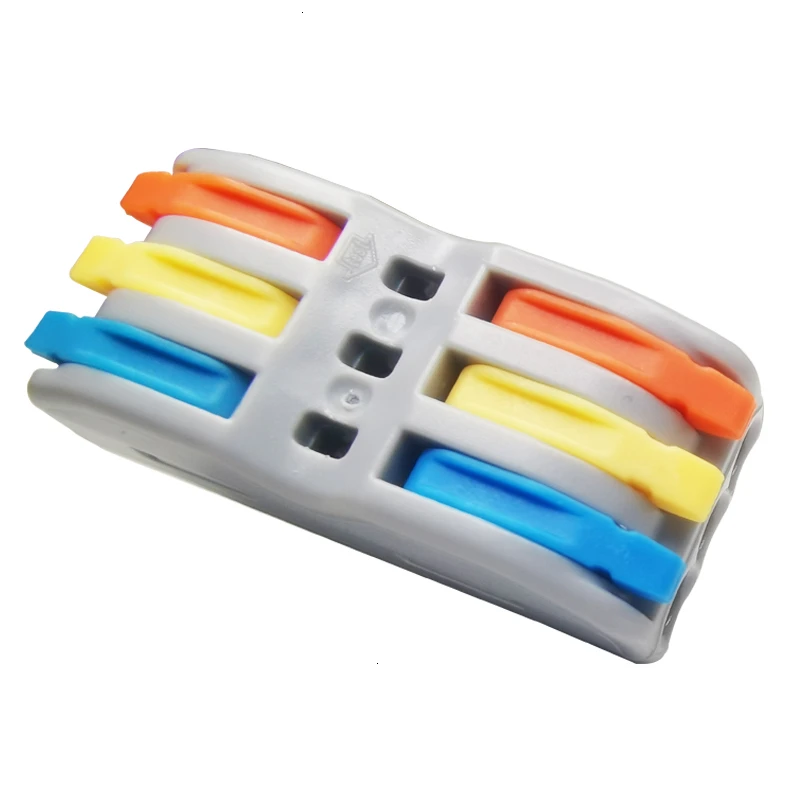

30/50/100PCS PCT-222 Electrical Wiring Terminal Household Wire Connectors Fast Terminals For Connection Of Wires Lamps SPL-3