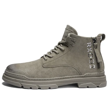 

Men's shoes latest fashion fall and winter leather fashion with Seiko version of Martin boots